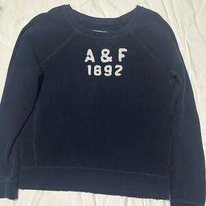 Abercrombie & Fitch Women's Navy Sweatshirt